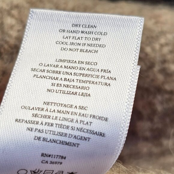 Rails Animal Print Crewneck Sweater Womens Sz XS Alpaca Wool Crew Neck Long Slv - Picture 7 of 7